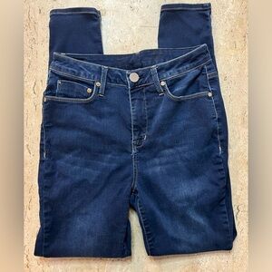 Seven7 Women's Skinny Jeans - Dark Blue